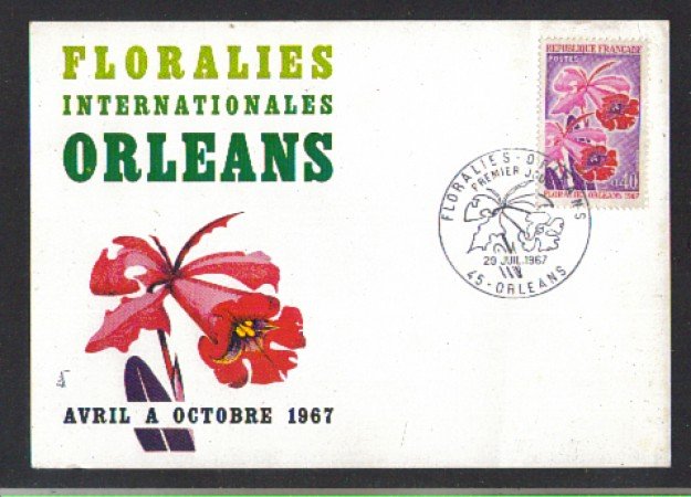 1967 - LBF/3589 - FRANCIA - MOSTRA FLOREALE DI ORLEANS