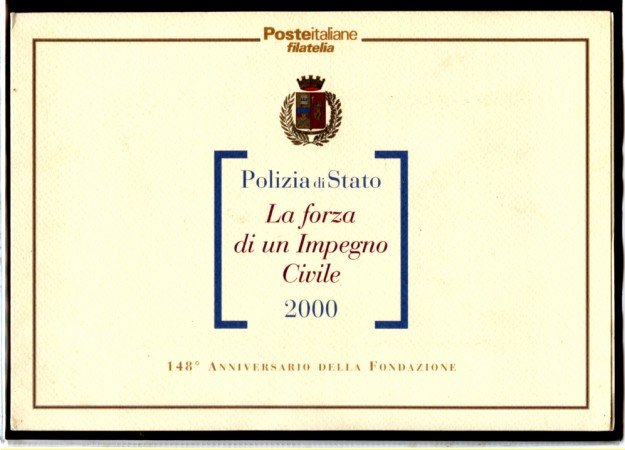 2000 - LOTTO/11231 - REPUBBLICA - POLIZIA DI STATO - FOLDER