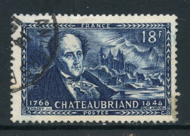 1948 - FRANCIA - CHATEAUBRIAND - USATO - LOTTO/28509