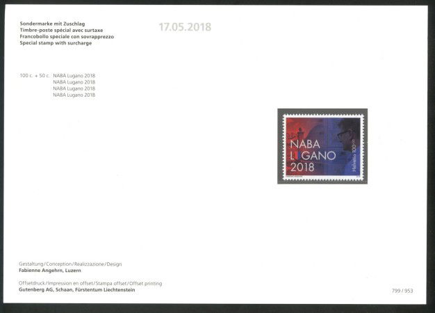2018 - SVIZZERA - LOTTO/39737F - NABA LUGANO - NUOVO  FOLDER