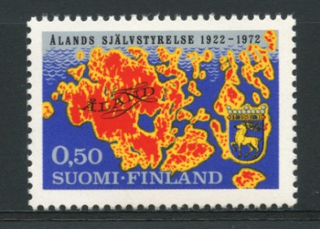 1972 - LOTTO/12126 - FINLANDIA - 50p. CONSIGLIO FEDERALE ALAND - NUOVO