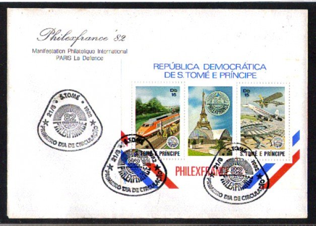 1982 - LOTTO/10124 - S.TOME' E PRINCIPE' - PARTECIPAZIONE A PHILEXFRANCE 82