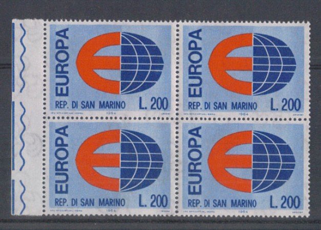1964 - LOTTO/7892Q - SAN MARINO - EUROPA - QUARTINA