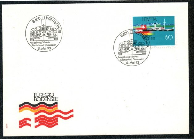 1993 - SVIZZERA - REGIONE DEL LAGO DI COSTANZA - BUSTA FDC - LOTTO/25292
