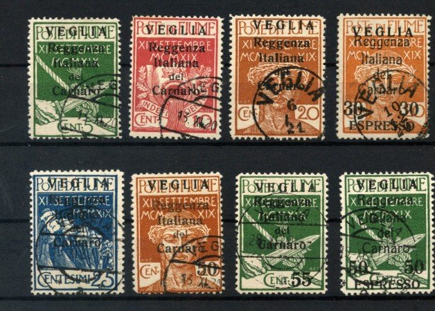 1920 - FIUME VEGLIA - LOTTO/39743 - FRANCOBOLLI SOPRASTAMPATI VEGLIA