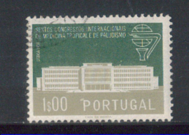1958 - LOTTO/9765AU - PORTOGALLO- 1e. MEDICINA TROPICALE - USATO