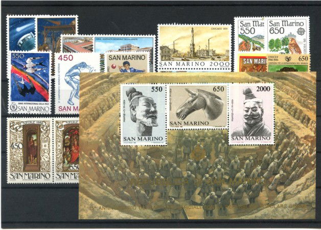 1986 - SAN MARINO - LOTTO/42972 - ANNATA COMPLETA 16v. PIU BF
