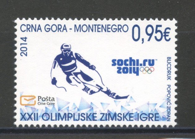 2014 - MONTENEGRO REPUBBLICA - OLIMPIADI INVERNALI DI SOCHI - NUOVO - LOTTO/34950