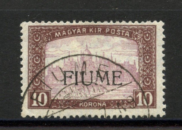 1918 - FIUME - LOTTO/39871 - 10 K. BRUNO LILLA - USATO