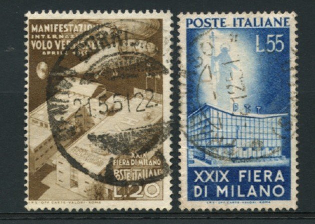 1951 - LOTTO/12804 - REPUBBLICA - FIERA DI MILANO 2v. -  USATI