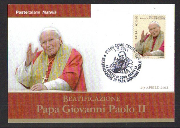 2011 - LOTTO/9949 - ITALIA - BEATIFICAZIONE GIOVANNI PAOLO II°