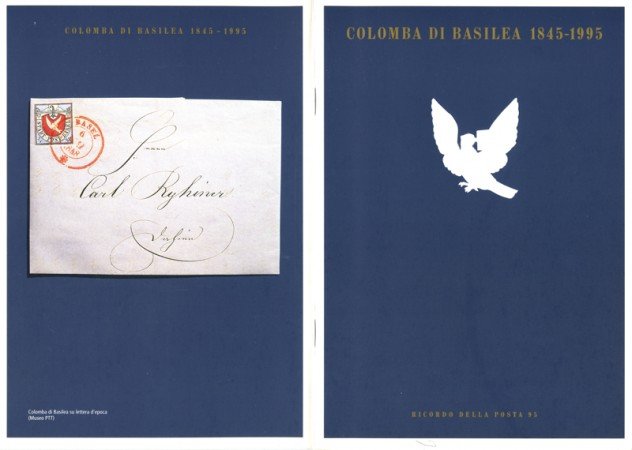 1995 - LOTTO/24330 - SVIZZERA - BLASLER TAUBE 95 - COLOMBA DI BASILEA - FOLDER POSTE