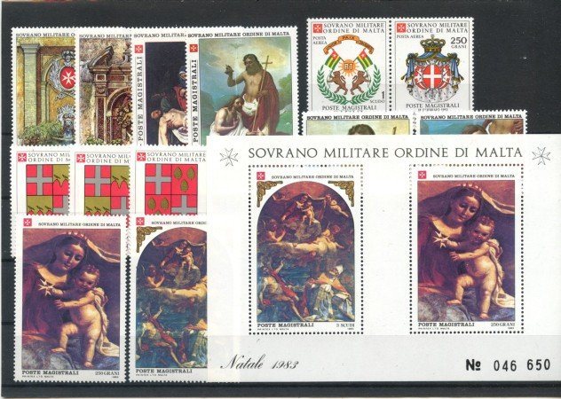 1983 - SOVRANO MILITARE DI MALTA - LOTTO/39262 - ANNATA COMPLETA  - NUOVO