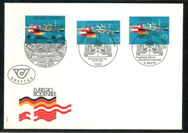 1983 - SVIZZERA - EMISSIONE CONGIUNTA LAGO DI COSTANZA - BUSTA FDC - LOTTO/25293