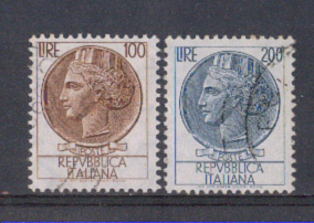 1959 - LOTTO/6354U - REPUBBLICA - SIRACUSANA 2v. USATI