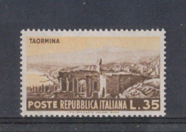 1953 - LOTTO/6225 - REPUBBLICA - 35 L. TURISTICA TAORMINA