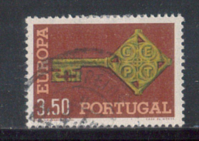 1968 - LOTTO/9826BU - PORTOGALLO - 3,50e. EUROPA - USATO