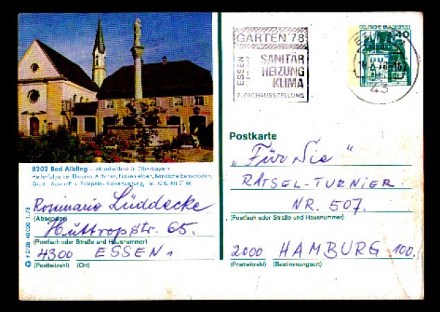 1978 - LBF/3433 - GERMANIA - GARTEN 78 SANITAR HEIZUNG KLIMA