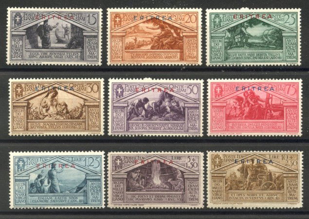 1930 - ERITREA - LOTTO/40713 - BIMILLENARIO DI VIRGILIO 9v. - NUOVI