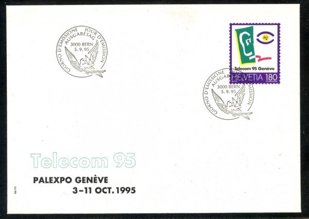 1995 - SVIZZERA - TELECOM 95 - BUSTA FDC - LOTTO/25273