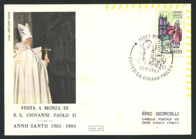 1983 - LOTTO/17191 - REPUBBLICA - VISITA DI GIOVANNI PAOLO II° A MONZA