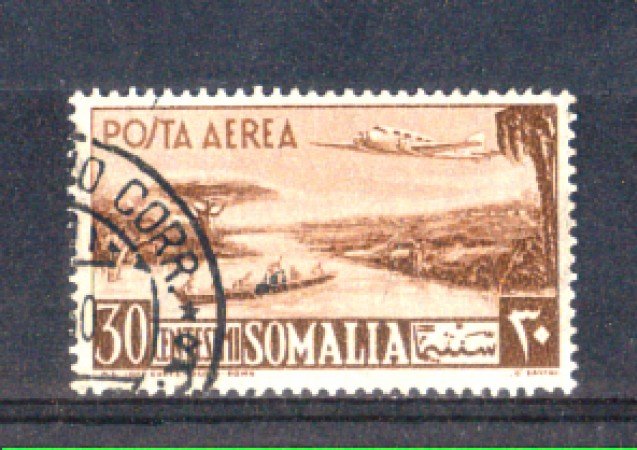 1950 - LOTTO/9830U - SOMALIA AFIS - 30c. POSTA AEREA USATO
