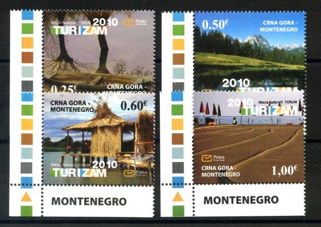 2010 - MONTENEGRO REPUBBLICA - TURISMO 4v. - NUOVI - LOTTO/34891