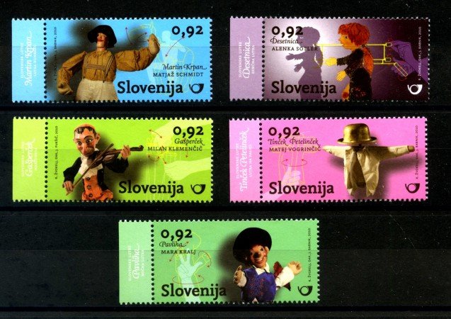 2010 - SLOVENIA - TEATRO DELLE MARIONETTE  5v. - NUOVI - LOTTO/34454