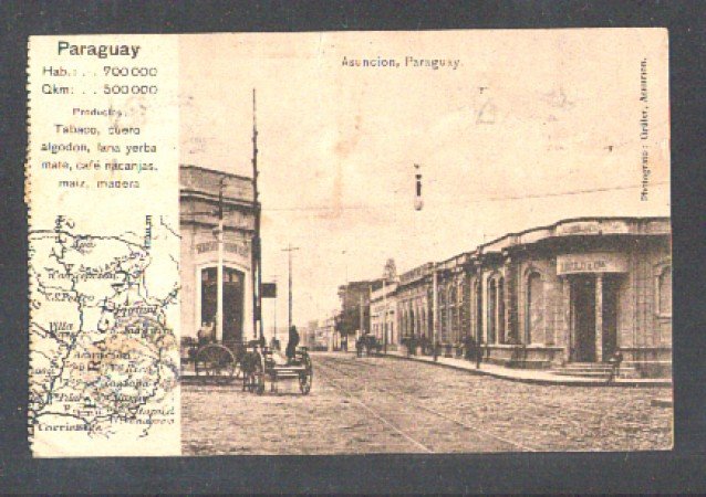 PARAGUAY ASUNCION - 1925 - CARTOLINA  VIAGGIATA PER L'ITALIA