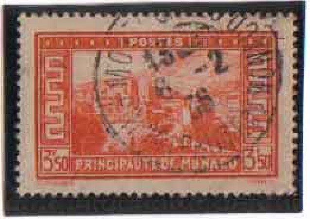 1933 - LOTTO/8542UO - MONACO - 3,50 Fr. VEDUTE - USATO