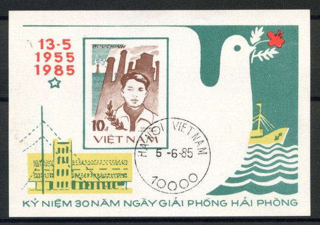 1985 - VIETNAM SUD - LIBERAZIONE DI HAI PHONG - FOGLIETTO USATO - LOTTO/26048