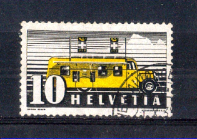 1937 - LOTTO/SVI302U - SVIZZERA - UFFICIO POSTALE MOBILE - USATO
