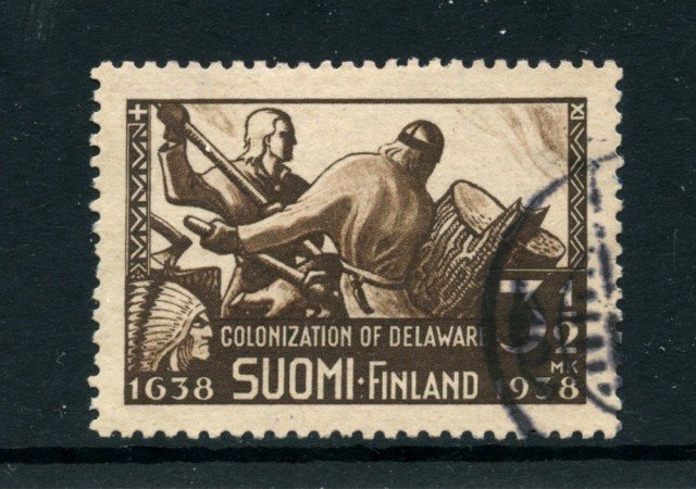 1938 - LOTTO/24156 - FINLANDIA - COLONIA NUOVA SVEZIA 1v. - USATO