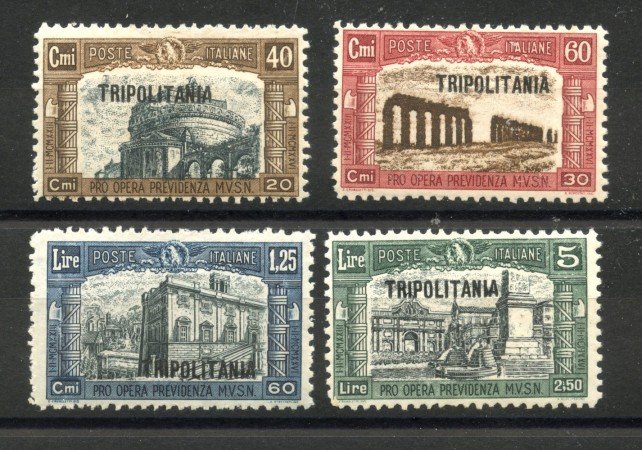 1927 - TRIPOLITANIA - LOTTO/40702 - MILIZIA I° 4v. - NUOVI