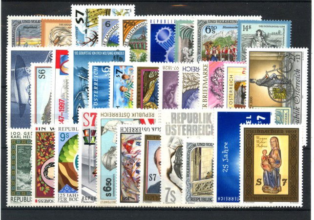 1997 - AUSTRIA - LOTTO/43685 - ANNATA COMPLETA 32 v.  NUOVI