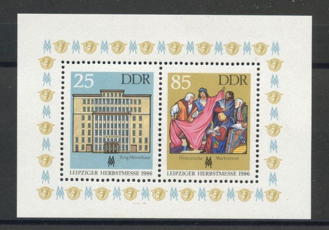 1986 - GERMANIA DDR - FIERA DI LIPSIA - FOGLIETTO  NUOVO - LOTTO/36651