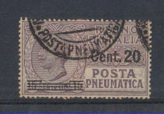 1924 - LOTTO/REGPN6UA - REGNO - 20su 15c. POSTA PNEUMATICA USATO