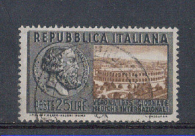 1955 - LOTTO/6285U - REPUBBLICA - 25 L. GIORNATE MEDICHE USATO