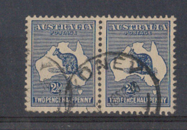 1912 - LBF/1986 - AUSTRALIA - 2,5p. BLU  COPPIA