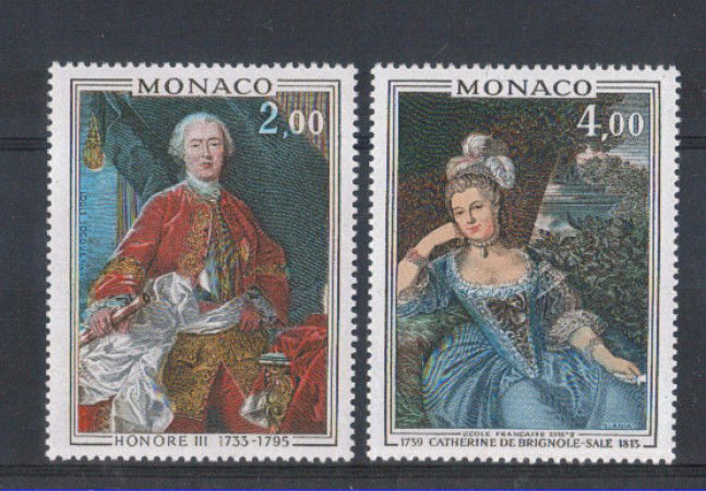 1975 - LOTTO/4369 - MONACO - RITRATTI DI PRINCIPI 2v.