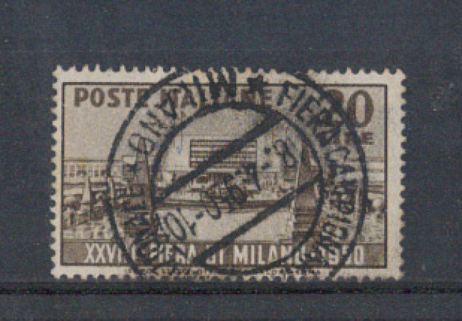 1950 - LOTTO/6092UT - REPUBBLICA - 20 LIRE FIERA DI MILANO USATO