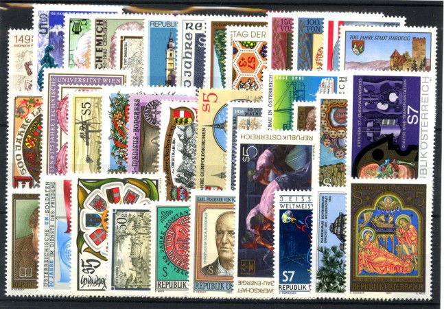 1990 - AUSTRIA - LOTTO/43680 - ANNATA COMPLETA 35v. NUOVI