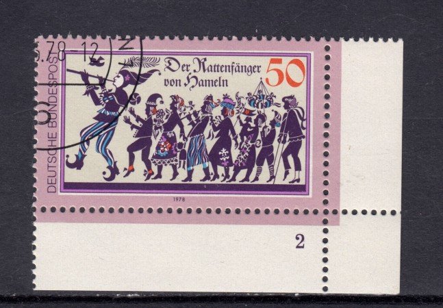 1978 - GERMANIA FEDERALE - IL PIFFERAIO DI HAMEIN - USATO - LOTTO/31439U