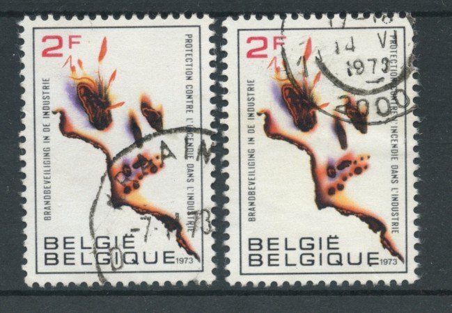 1973 - BELGIO - LOTTO/24463 - PREVENZIONE INCENDI 2v. - USATI