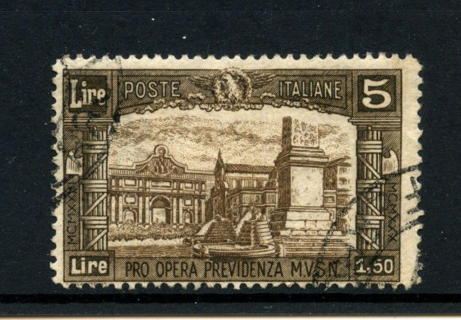 1930 - REGNO - LOTTO/43311 - 5+1,50 LIRE PRO OPERA PREVIDENZA - USATO