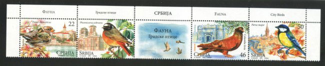 2010 - SERBIA REPUBBLICA - UCCELLI STANZIALI 4v. - NUOVI - LOTTO/35146