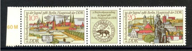 1986 - GERMANIA DDR - ESPOSIZIONE FILATELICA 2v. - NUOVI - LOTTO/36648