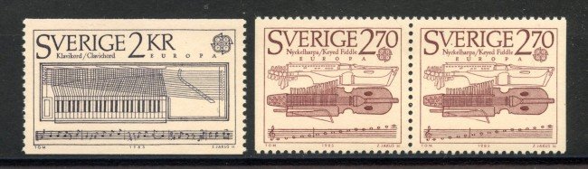 1985 - SVEZIA - LOTTO/41411 - EUROPA 3v. - NUOVI