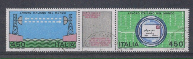 1982 - LOTTO/6765U - REPUBBLICA - LAVORO 3° SERIE - USATI
