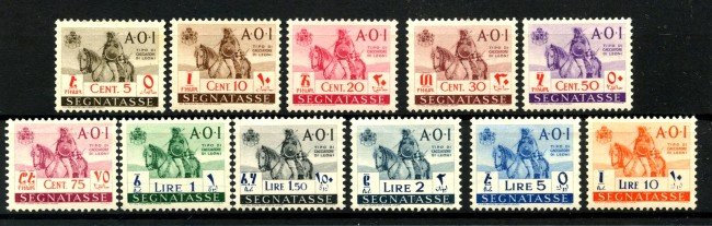 1942 - AFRICA ORIENTALE - LOTTO/24932 - SEGNATASSE 11v. - LINGUELLATI